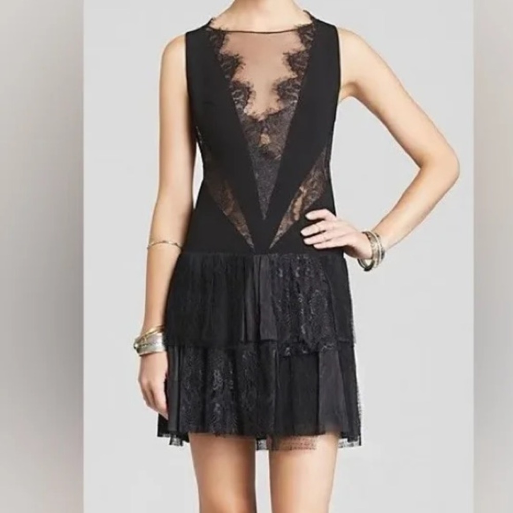 Free People Black Lace Dress